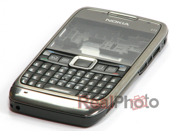 Obudowa NOKIA E71 ORYGINAŁ Komplet Front Grade C Srebrna