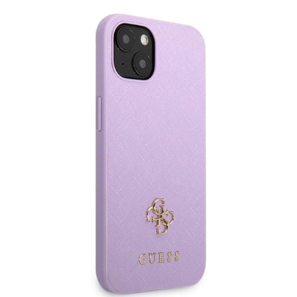 Etui Guess Guhcp13mps4mu iPhone 13 6,1" Purpurowy/purple Hardcase Saffiano 4g Small Metal Logo Case