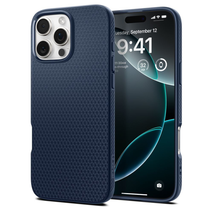 ETUI SPIGEN LIQUID AIR IPHONE 16 PRO MAX NAVY BLUE