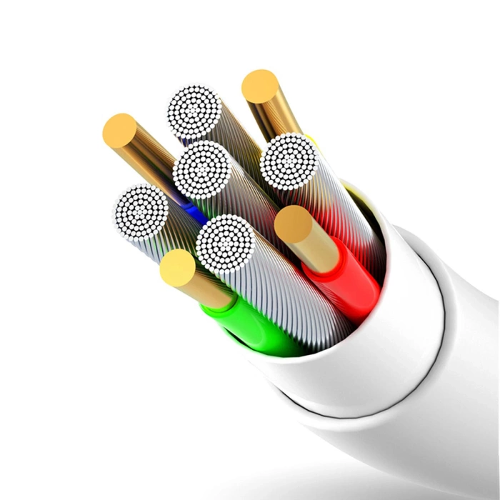 Dudao przewód kabel USB / USB Typ C 5A 1m biały (L2T 1m white)