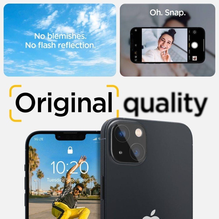 Osłona Aparatu Spigen Optik.tr Camera Protector 2-pack iPhone 14 / 14 Plus Black