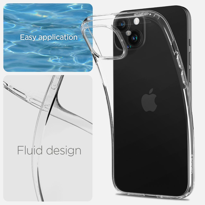 Etui Spigen Liquid Crystal iPhone 15 Crystal Clear Case