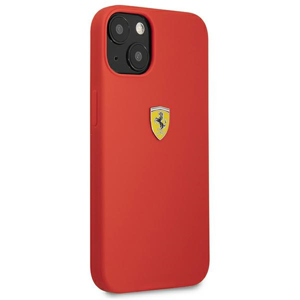 Etui FERRARI Apple iPhone 13 Mini Silicone Czerwony Hardcase