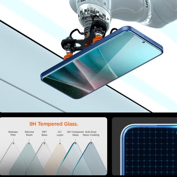 SZKŁO HARTOWANE SPIGEN SAMSUNG GALAXY S25 EDGE GLAS.TR ”EZ FIT PRO” CLEAR