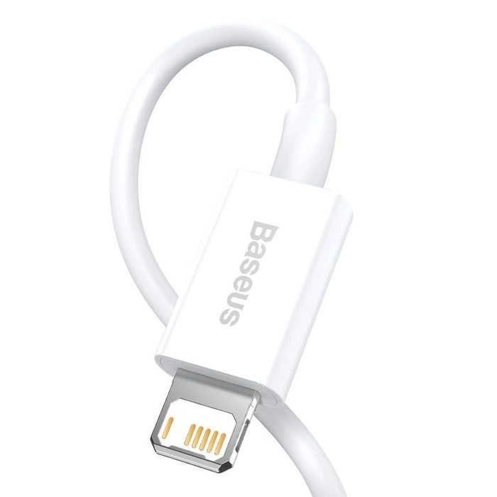 [PO ZWROCIE] Baseus Superior kabel USB - Lightning 2,4A 1,5 m Biały (CALYS-B02)