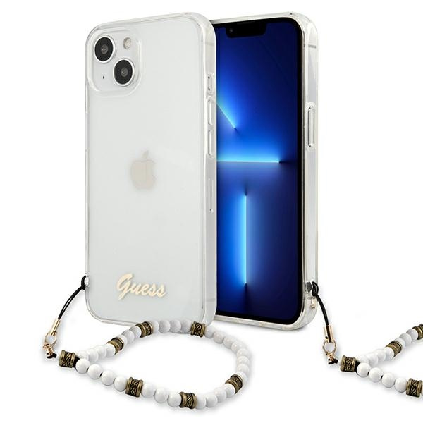 Etui GUESS Apple iPhone 13 Mini White Pearl Bezbarwny Hardcase
