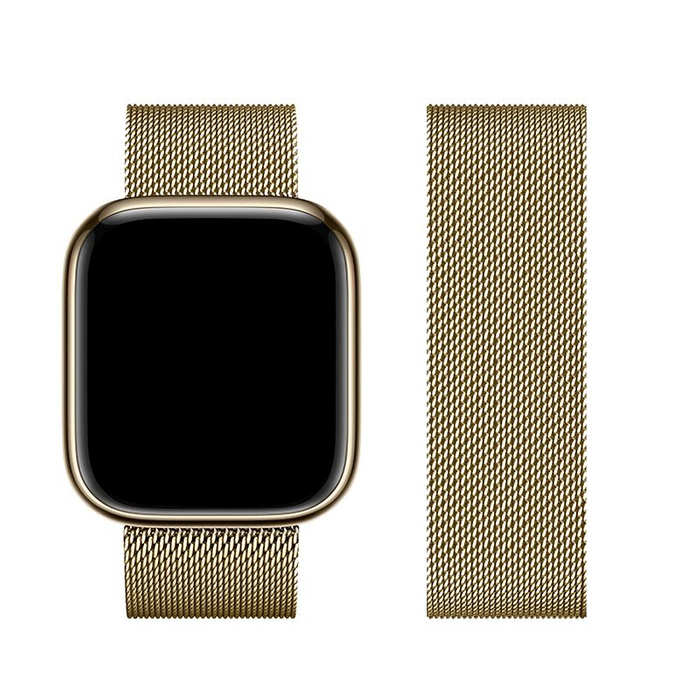 Pasek do Apple Watch Forcell F-Design FA03 magnetyczny stal 38 / 40 / 41 mm złoty