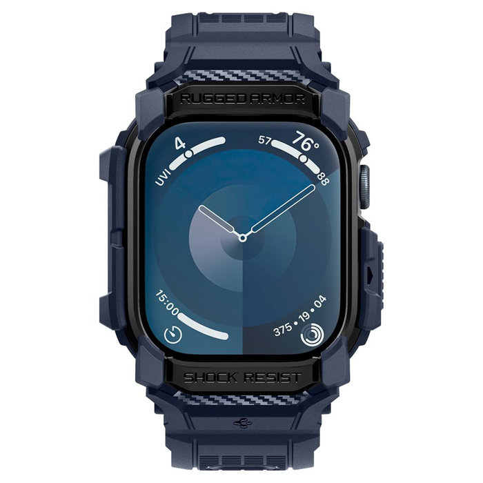 ETUI SPIGEN RUGGED ARMOR ”PRO” APPLE WATCH 10 (46 MM) NAVY BLUE