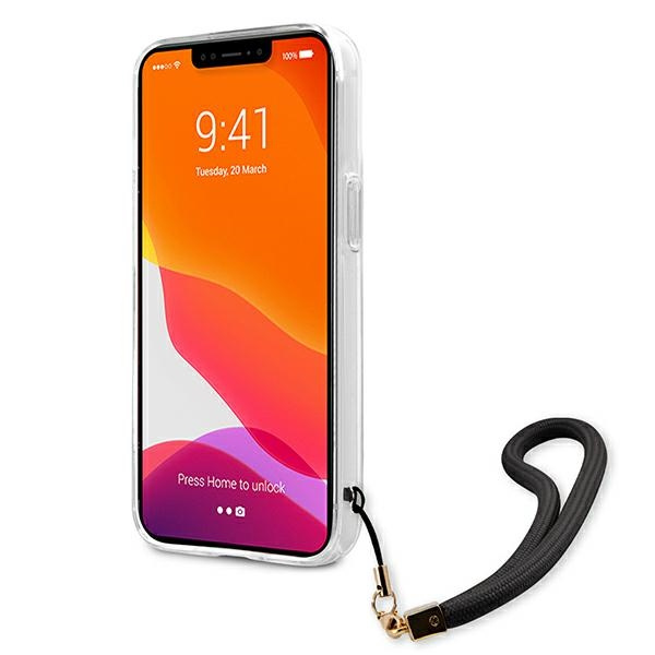 Etui GUESS Apple iPhone 13 Camo Strap Collection Czarny Hardcase