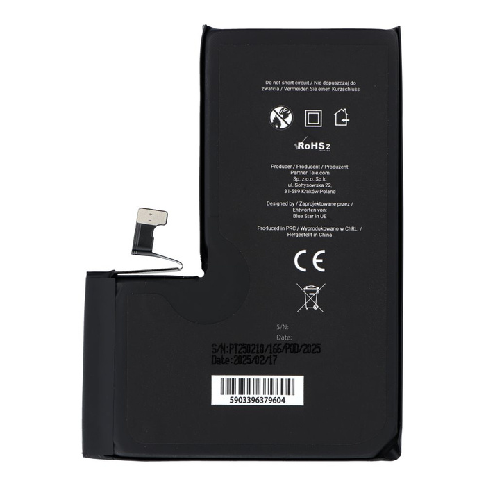 Bateria do iPhone 15 PRO MAX 4422 mAh Blue Star HQ