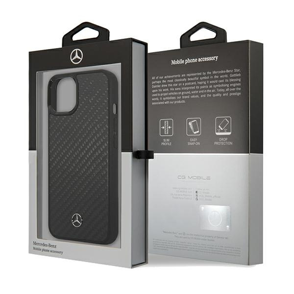 Etui Mercedes MEHCP15SRCABK iPhone 15 6.1" czarny/black hardcase Carbon Fiber Dynamic Case