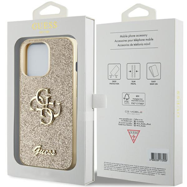 Etui Oryginalne Etui GUESS Hardcase GUHCP13XHG4SGD do iPhone 13 Pro Max (Fixed Glitter Big 4G / złoty) Case