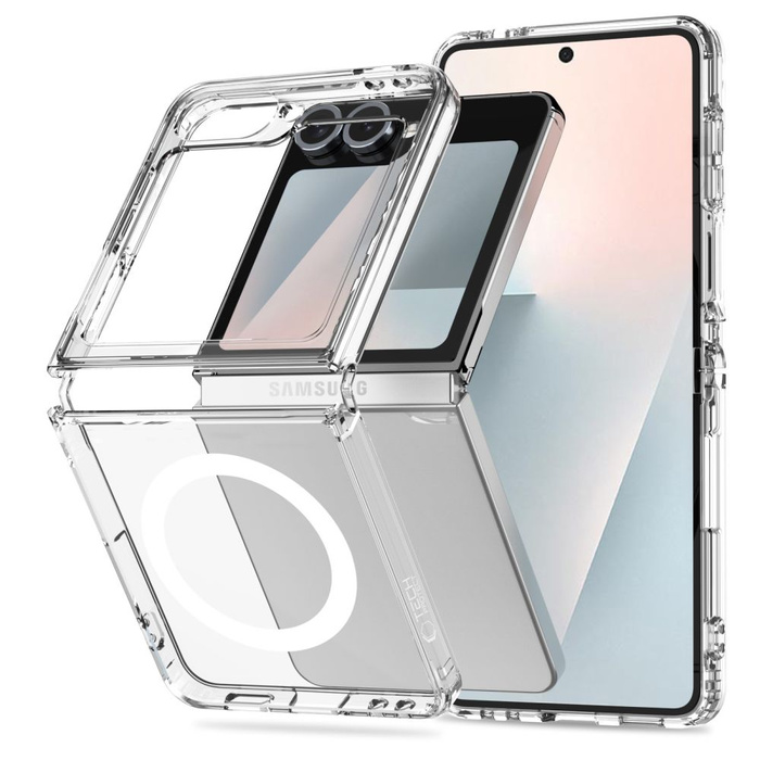 ETUI TECH-PROTECT SAMSUNG GALAXY Z FLIP 6 / 7 FE FLEXAIR HYBRID MAGSAFE PRZEZROCZYSTE