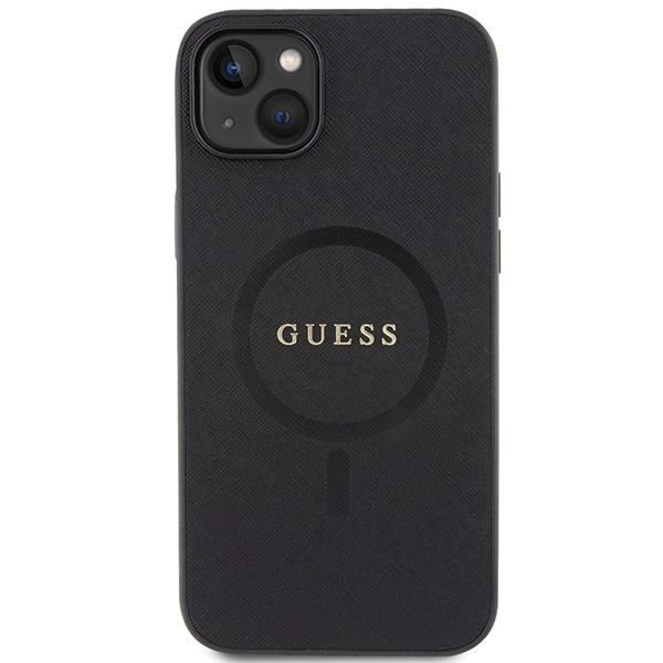 Etui Guess GUHMP15MPSAHMCK iPhone 15 Plus 6.7" czarny/black hardcase Saffiano MagSafe Case