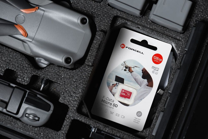 Karta microSD 128GB U3 class 10 Forcell F-Data czerwona