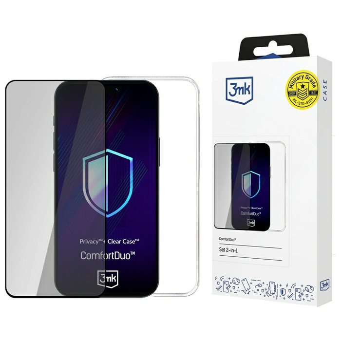 Zestaw 3MK ComfortDuo Privacy Clear do   Samsung Galaxy S25 Ultra