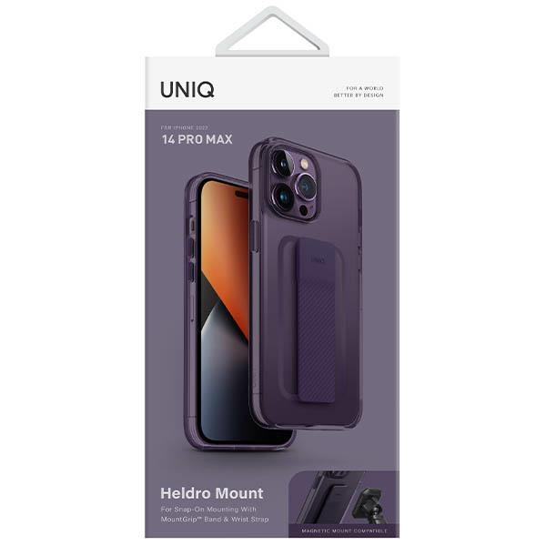 UNIQ etui Heldro Mount iPhone 14 Pro Max 6,7" fioletowy/fig purple