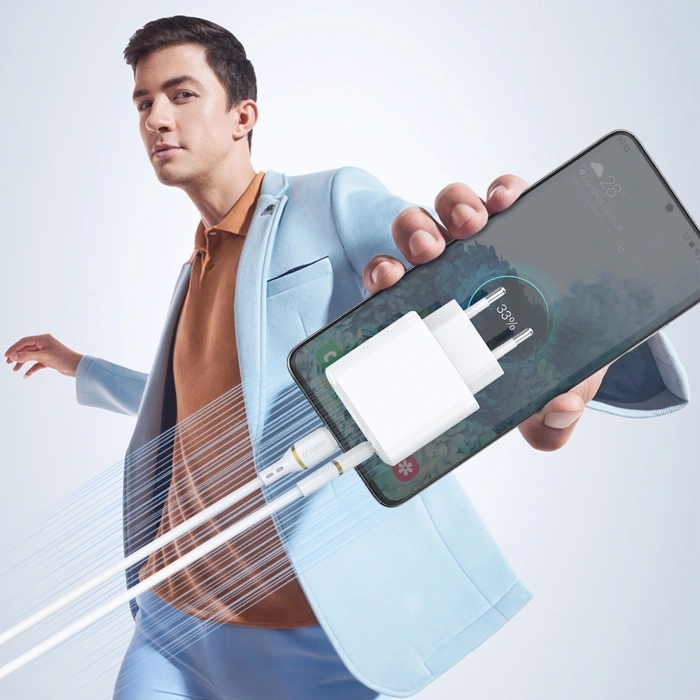 Kabel Dudao L25T USB-A - USB-C silikonowy 5A 1m - biały