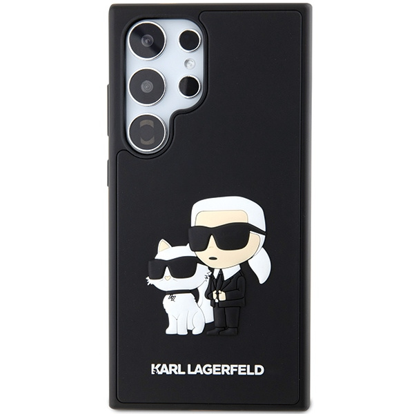 Etui Karl Lagerfeld KLHCS24L3DRKCNK Samsung Galaxy S24 Ultra S928 czarny/black hardcase 3D Rubber Karl&Choupette Case