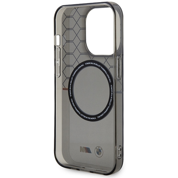 Etui BMW BMHMP13LHGPK iPhone 13 Pro / 13 6.1" szary/grey Pattern MagSafe Case