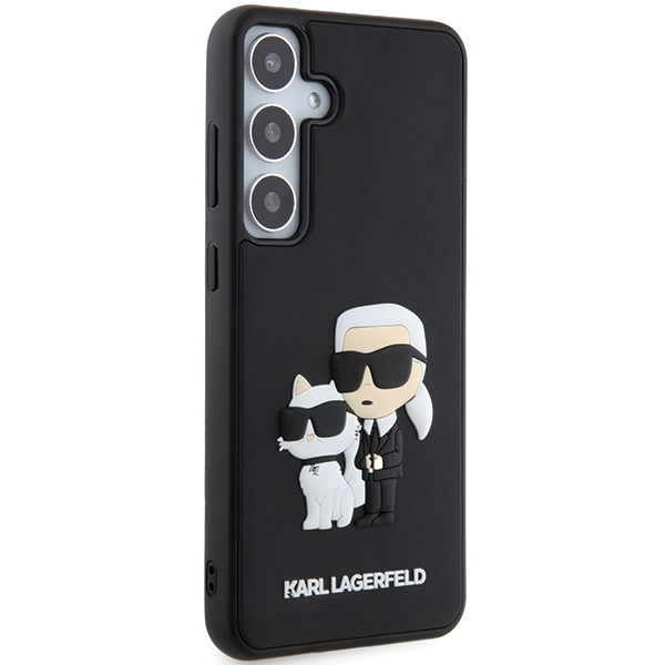 Etui Karl Lagerfeld KLHCS24S3DRKCNK Samsung Galaxy S24 S921 czarny/black hardcase 3D Rubber Karl&Choupette Case