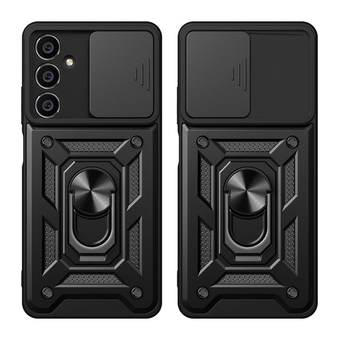 Etui pancerne Hybrid Armor Camshield do Samsung S23 FE z osłoną na aparat - czarne