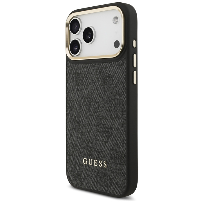 Etui Guess 4G z portfelem Magsafe do     iPhone 17 Pro Max czarny