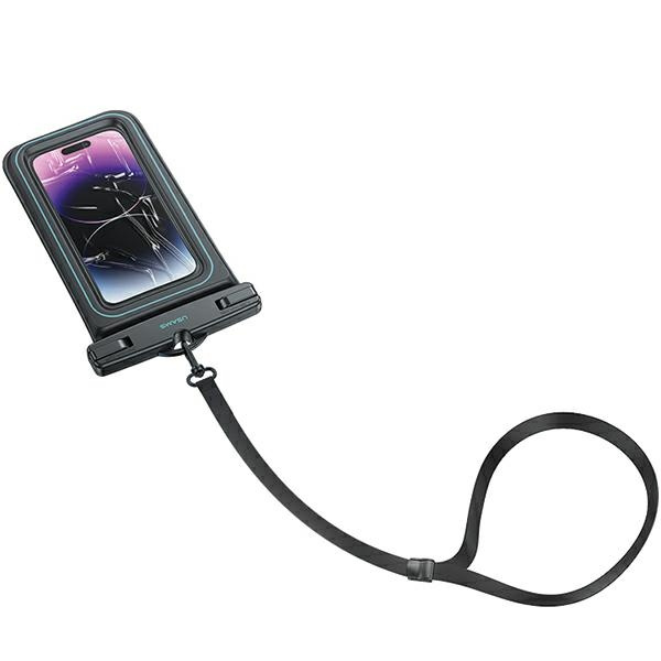 USAMS Etui wodoodporne 6.7" IP68 czarny/black FSD1301 (US-YD013)