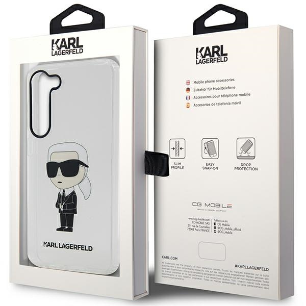 Etui Karl Lagerfeld KLHCS23MHNIKTCT S23 Plus S916 transparent hardcase Ikonik Karl Lagerfeld Case