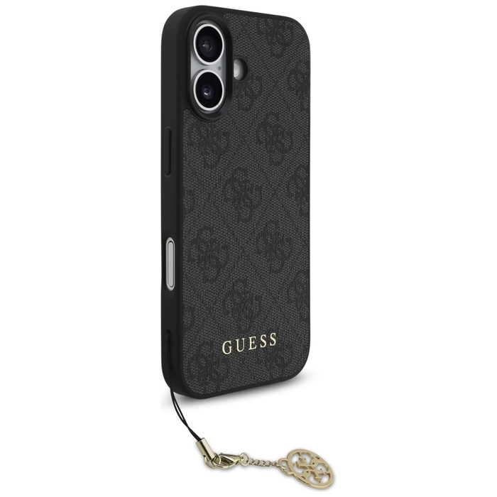 Etui Guess 4G Charms Collection MagSafe  do iPhone 17 czarny