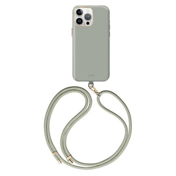 Etui UNIQ etui Coehl Creme iPhone 15 Pro Max 6.7" Magnetic Charging szałwia/soft sage Case