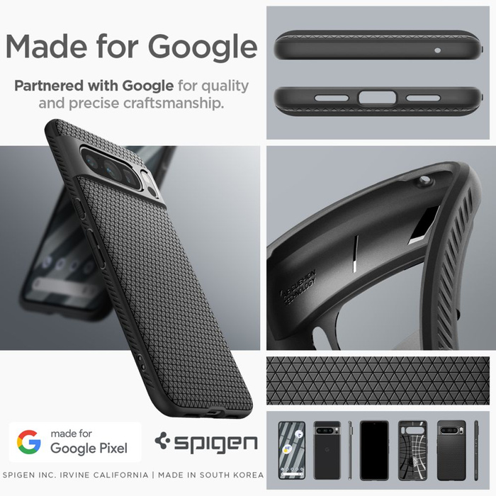 Etui Spigen Liquid Air Google Pixel 8 Pro Matte Black Case