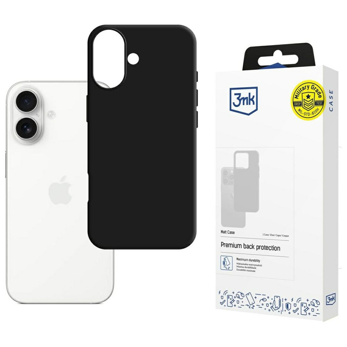 Etui 3MK iPhone 17 Matt Case Czarny