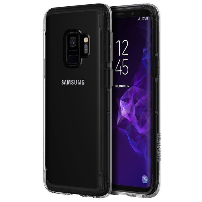 Etui Samsung Galaxy S9 Griffin Survivor Clear - Pancerne etui Przezroczyste