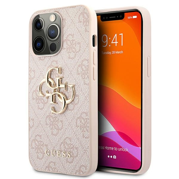Etui GUESS Apple iPhone 13 13 Pro 4G Big Metal Logo Różowy Hardcase