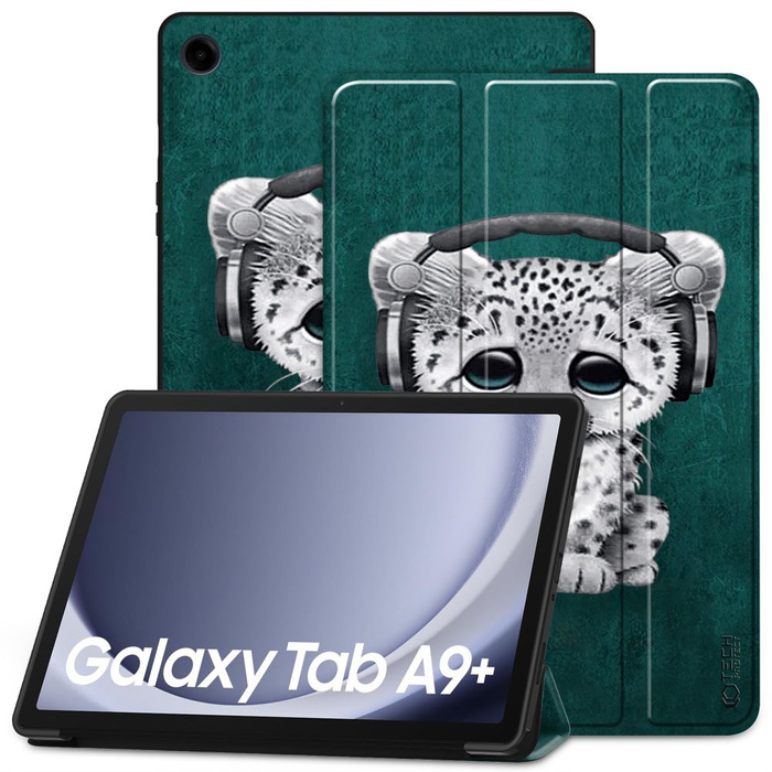 Etui Tech-protect Smartcase Samsung Galaxy Tab A9+ Plus 11.0 X210 / X215 / X216 Sad Cat