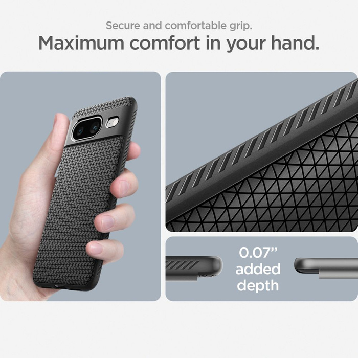 Etui Spigen Liquid Air Google Pixel 8 Matte Black Case