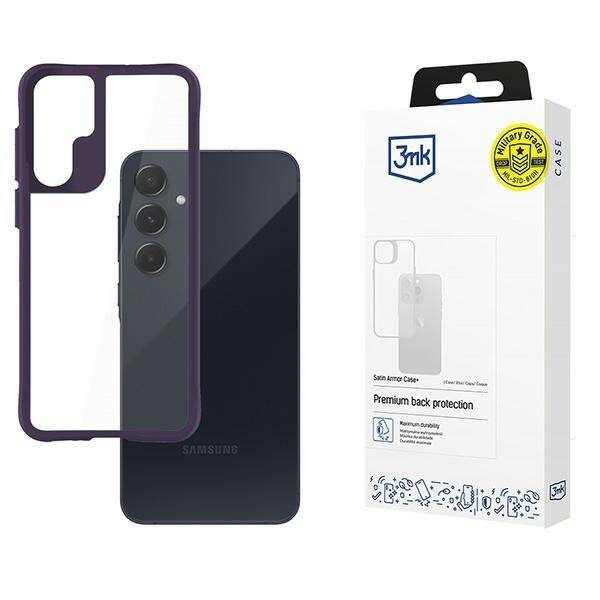 3MK Satin Armor+ Case Samsung A55 5G fioletowy/purple