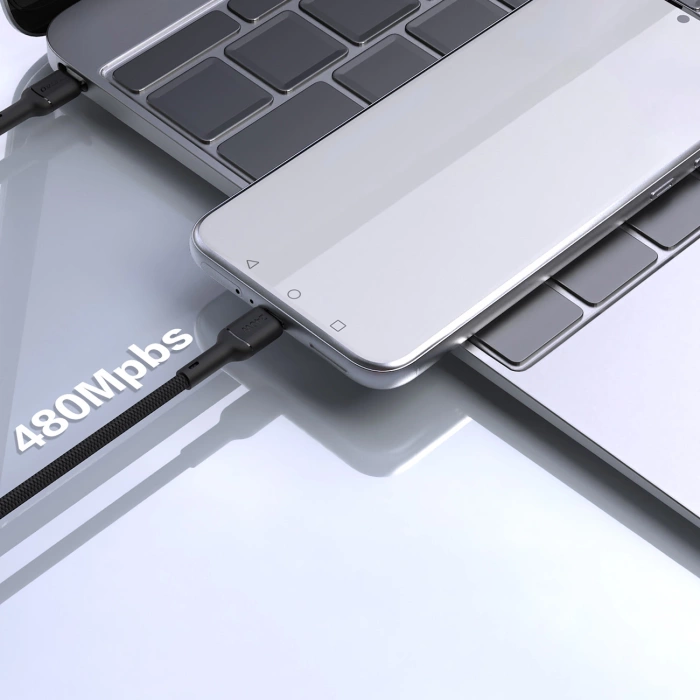 Kabel Dudao L9C Max 240W PD USB-C - USB-C 2m - czarny