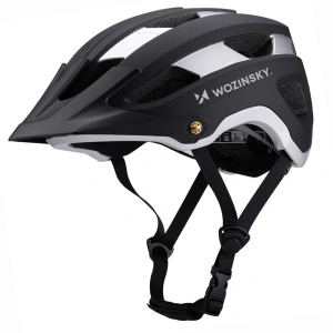 Kask rowerowy MTB Wozinsky lekki L - czarno-srebrny