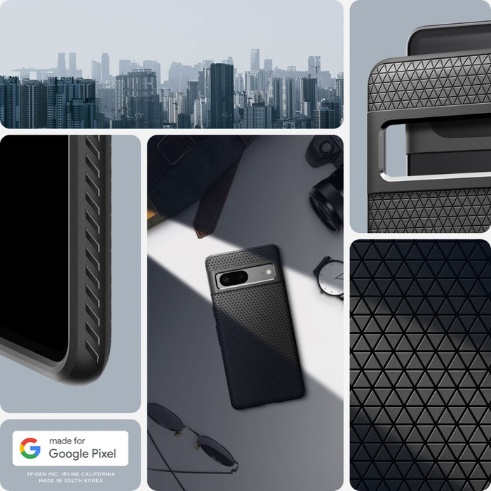 Etui Spigen Liquid Air Google Pixel 7 Etui Matte Black