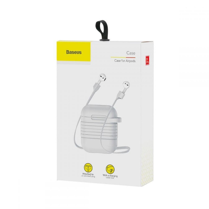 Etui BASEUS Apple Airpods Case & Strap Biały Case