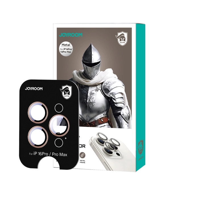 Szkło ochronne Joyroom JR-MFY0260 na obiektywy iPhone 16 Pro/16 Pro Max - czarne