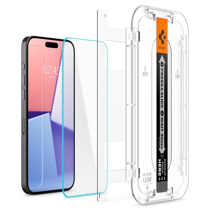 Szkło Hartowane Spigen Glas.tr ”ez Fit” iPhone 15 Pro Clear