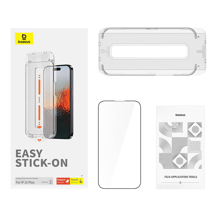 Szkło hartowane 0.3mm Baseus Sapphire do iPhone 15 Plus