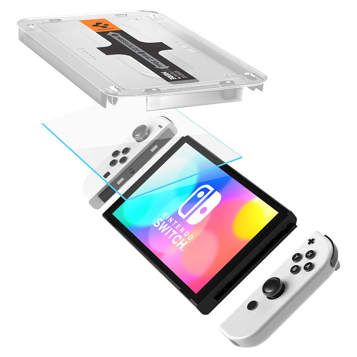 Szkło Hartowane SPIGEN Nintendo Switch Oled Glas.Tr ”ez Fit” 2-Pack 