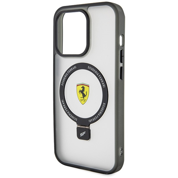 Etui Ferrari FEHMP15XUSCAH iPhone 15 Pro Max 6.7" transparent hardcase Ring Stand 2023 Collection MagSafe Case