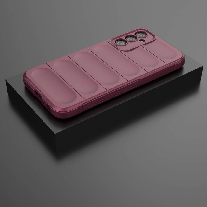 Etui Magic Shield Case etui do Samsung Galaxy A24 4G elastyczny pancerny pokrowiec burgundowe Case