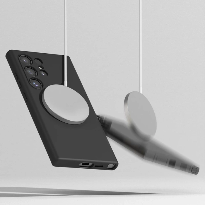 Etui Ringke Silicone Magnetic Magsafe Samsung Galaxy S24 Ultra Black Case