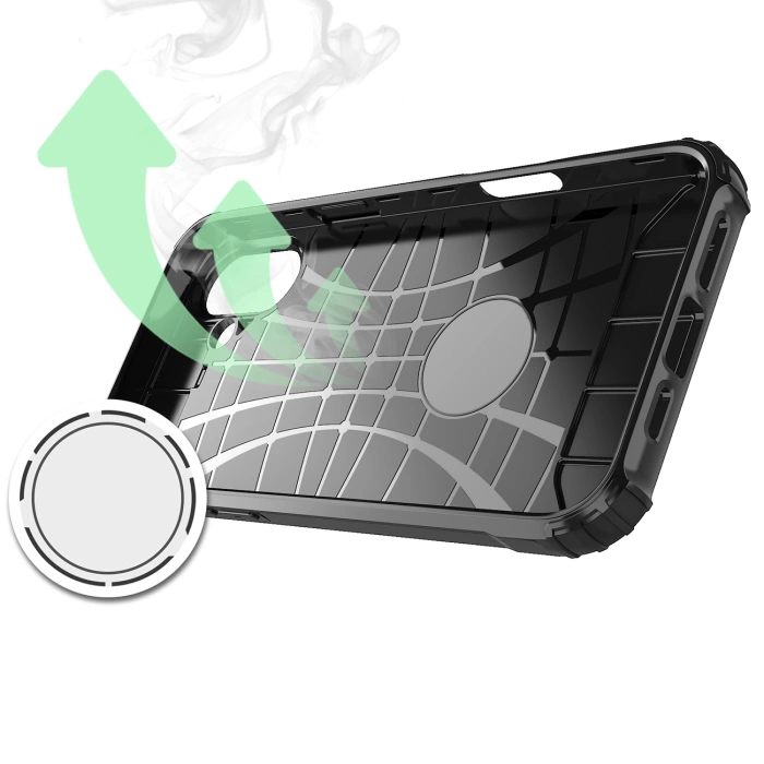 Pancerne hybrydowe etui Hybrid Armor pokrowiec futerał na iPhone 16e - niebieskie